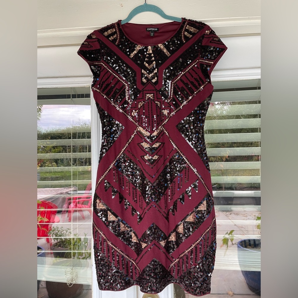 Express sequined dress